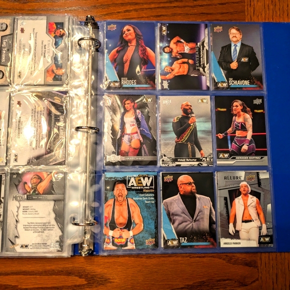 AEW Wrestling Cards Binder 🔥 AEW Trading Cards Collection Lot Collection - Picture 10 of 11